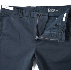 size:34(W90cm)◆PT TORINO DENIM◆JUNGLE◆navy◆美脚 コットンパンツ チノパンツ◆ピーティー トリノ デニム