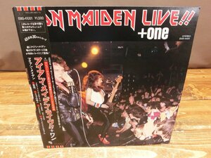 【HR-7493】帯付 LP アイアン・メイデン Iron Maiden ・ライヴ!!＋ワン 12イン チ EMS-41001 同梱可【千円市場】