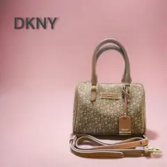 値下げ中【未使用】DKNYダナキャランニューヨーク2wayミニボストン肩ベルト付