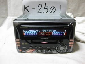 K-2501　ADDZEST　アゼスト　DMZ415　2Dサイズ　CD&MDデッキ　故障品