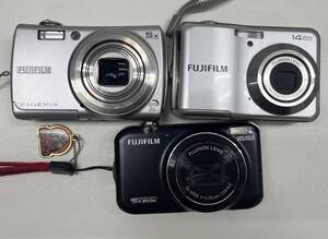 FUJIFILM 富士フイルム デジカメ3台まとめ ファインピクスAV210 F100fd JX400 動作・通電未確認 40j-11-3