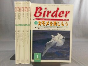 0F2C2　BIRDER/バーダー　2001年 揃い12冊セット　カモメ/カイツブリ/トキ/シロハヤブサ/フクロウ　文一総合出版