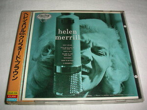 【32JD-106】ヘレン・メリル With クリフォード・ブラウン HELEN MERRILL WITH CLIFFORD BROWN 税表記なし 3200円帯 (折込帯)