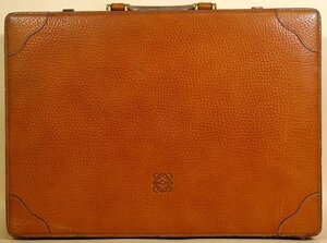 LOEWE,アタッシュケース,レザー,ブラウン,中古