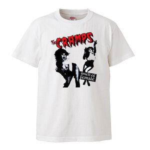 【Lサイズ 白Tシャツ】The Cramps クランプス ガレージ パンク ロカビリー サイコビリー バンドTシャツ ヒステリックグラマー