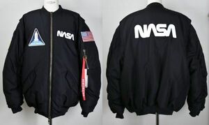 21AW BALENCIAGA バレンシアガ SPACE BOMBER MA-1 JACKET BLACK 44 ジャケット ブルゾン b7482