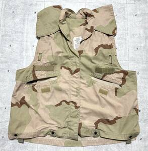 90s デッドストック 米軍実物 ミリタリー ベスト 迷彩 アウトドア キャンプ　　COVER PASGT VEST DLA100-91-C-0327 多機能 柳8113