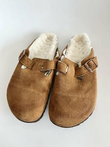 【送料込】BIRKENSTOCK　ビルケンシュトック　サンダル　くつ　25.0cm　ヒール3　キャメル　可愛い　カジュアル　おしゃれ　6446132