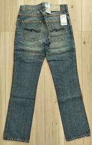 Nudie Jeans 新品 SLIM JIM W30 L32 ヌーディージーンズ デニムパンツ デニム LIGHT SHINY GREY イタリア ITALY straight tubeleg スリム