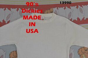 ディッキーズ サーマルTシャツ 13990c USA製 Dikeis 00 80