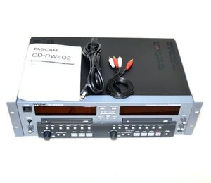 【動作美品/新品音声ケーブル付属】TASCAM タスカム CD-RW402 業務用 プロ用 CDレコーダー / デュプリケーター RC-RW402 CD-R CD-RW 録再生