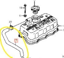 送料無料！！ スズキ 純正 未使用 JA11 ブリーザー ホース 52