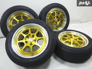 【美品】WORK ワーク シーカー EX S5X ホイール 16インチ 7.5J +42 8J +43 5穴 PCD114.3 4本 スイフトスポーツ シルビア マーク2 ★ 棚1F14