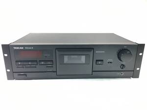 ＴＡＳＣＡＭ　１０２ＭＫⅡ　業務用２ヘッドシングルカセットデッキ　ベルト新品交換済　３Ｕラックマウントカセットデッキ