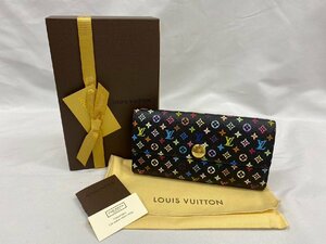 ◇◇Louis Vuitton ルイヴィトン マルチカラーノワール ポシェットポルトモネクレディ 長財布 二つ折財布◇◇M60005