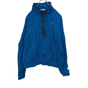 Champion ウーブンジャケット キッズ M ブルー チャンピオン JACKET ロゴ スポーツ スポーツウェア 古着卸アメリカ仕入 t2110-3758