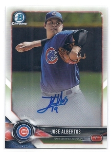 2018 Bowman Chrome Jose Albertos Auto 