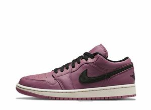 Nike WMNS Air Jordan 1 Low SE "Light Mulberry/Black/Light Bone" 28cm DC7268-500