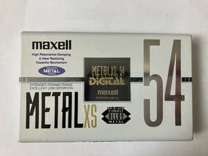 ★新品 未開封 稀少 美品★maxell マクセル METAL XS 54分 メタルポジション カセットテープ メタルテープ TYPEⅣ 
