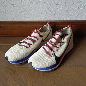 27.5cm NIKE ZOOM FLY FLYKNIT LIGHT CREAM/BLACK ナイキ ズーム フライ フライニット