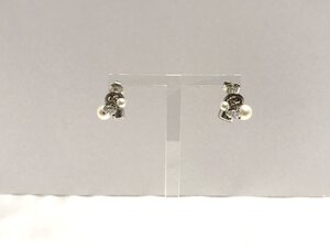 ■【YS-1】 スタージュエリー STAR JEWELRY ビジュー ピアス ■ 銀製 925 スターリングシルバー × ホワイト系 【同梱可能商品】■D