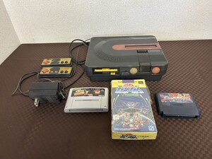 A2　SHARP　シャープ　AN-500B　TWIN FAMICOM　ツインファミコン　ゲーム機　機動戦士SDガンダム ソフト付き　ゲーム機　現状品