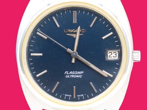 ■♪価格高騰! 資産価値! 稼働 電池新品 メンズ ビンテージ 高級超レア！ LONGINES ロンジン ULTRONIC ウルトロニック デート 音叉