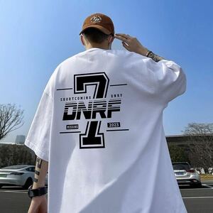 メンズtシャツ ティーシャツ 韓国風 半袖 ラウンドネック 大きいサイズ ゆったり 夏英文字 メンズファッションかっこいいJUBS032(4色S-4XL)