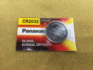 1) Panasonic リチウム電池 Lithium BATTERIES 3V CR2032 コイン形 1個 新品未開封