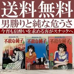 送料無料 不敵な純子 全3巻 原作・神保　史郎 劇画・ほんまりう 芳文社