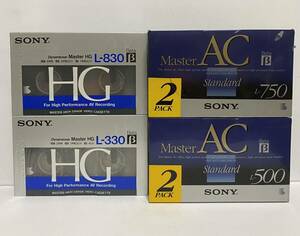 ★未開封　ソニー　ベータビデオテープ　Master AC 500 2パック×2個　Dynamicron Master HG L-830 ×2本　トータル6本セット