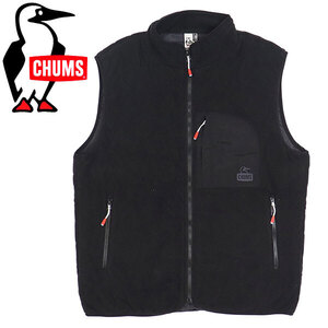 CHUMS (チャムス) CH04-1418 Booby Stitch Fleece Vest ブービーステッチフリースベスト CMS160 K001Black M