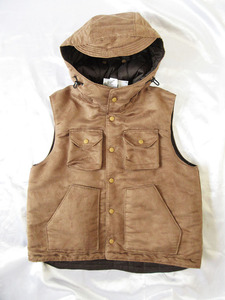 エンジニアードガーメンツ★国内レアサイズ★2023fw★Feild Vest - Polyester Fake Suede / Khaki 【XS】