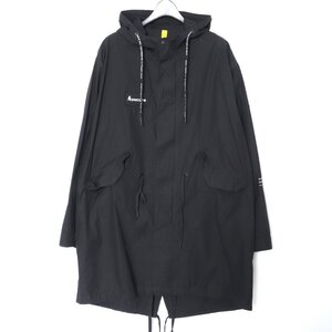 MONCLER GENIUS BEPOP GIUBBOTTO サイズ3 ブラック E109U4200350 54A3W モンクレール ジーニアス モッズコート