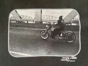 希少！VINTAGE ヴィンテージ 90s Danny Lyon ダニー・ライアン 半袖Tシャツ シングル ハーレー USA製 パンヘッド bobber chopper Harley