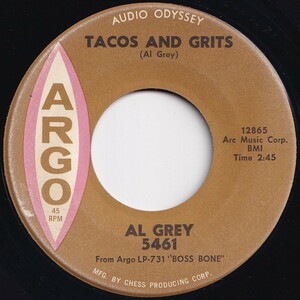 Al Grey Tacos And Grits / Smile Argo US 5461 206208 JAZZ ジャズ レコード 7インチ 45