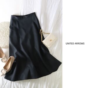 2.3万☆超美品☆2021AW☆ユナイテッドアローズ UNITED ARROWS☆ウールフレアスカート 40サイズ 日本製☆A-O 6799