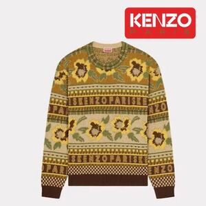 正規店購入 本物 美品 ケンゾー Kenzo KINO ラウンドデッキ メンズ ニットウェア レディース ユニセックス Sサイズ セーター 長袖