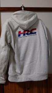ホンダ HONDA HRC パーカー 3L 試着のみ タグ付き ホワイト プロテクター 装備 ライダーズジャケット ジップパーカー 刺繍 
