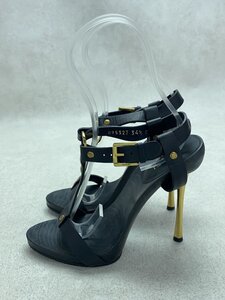 GUCCI◆サンダル/34.5/ブラック/レザー