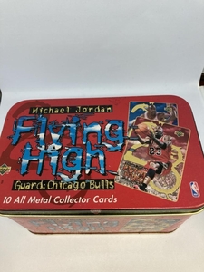 【UPPER DECK】アッパー デッキ Michael jordan Flying High Guard chicago Bulls 10 All Metal Collector cards　14098