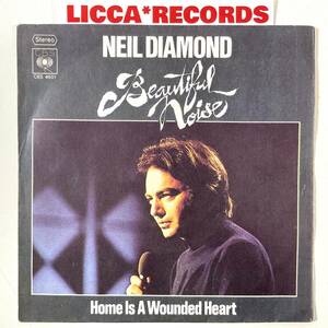 MEGA RARE Neil Diamond - Beautiful Noise / Home Is A Wounded Heart GERMANY 1986 ORIGINAL CBS4601 *7“ EPレコード LICCA*RECORDS 214