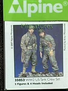 Alpine Miniatures[AM35053]1/35 アメリカ戦車兵セット(WW2) 2体セット　アルパインミニチュアズ　新品　未開封