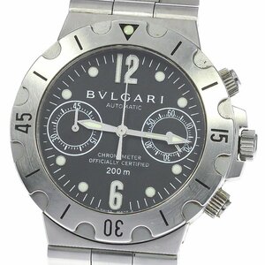 ジャンク ブルガリ BVLGARI SCB38S ディアゴノ クロノグラフ 自動巻き メンズ _774037