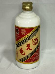 中国酒② 亀霊酒 GUILING JIU 未開栓 38％ 500ml 1996年 優質高級栄養酒 白酒 古酒 元魚 霊芝 948g 検索）マオタイ 茅台酒 五粮液