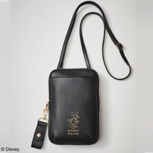 z 160 MICKEY MOUSE マルチキーホルダー付きスマホショルダー 送料350円