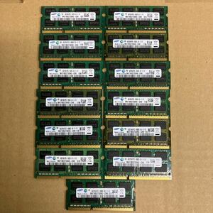 X116 SAMSUNG ノートPCメモリ 4GB 2Rx8 PC3-10600S 13枚