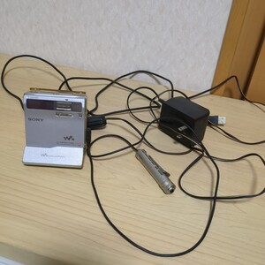 SONY/ソニー MZ-N1 MD WALKMAN ポータブル MDウォークマン USBクレードル/リモコン他付属 動作未確認ジャンク