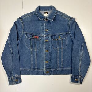 70s Vintage Lee Riders Denim Jacket 101TYPE 70年代 リー ライダース デニム ジャケット USA製 Gジャン 黒タグ イエローステッチ T733