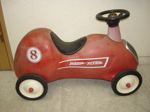 ★【逸品堂】★ リトルレッド ビンテージ ブリキ玩具 4輪車 RADIO FLYER ラジオフライヤー #8 乗用車 Ride Ons Little Red Roadster 珍品